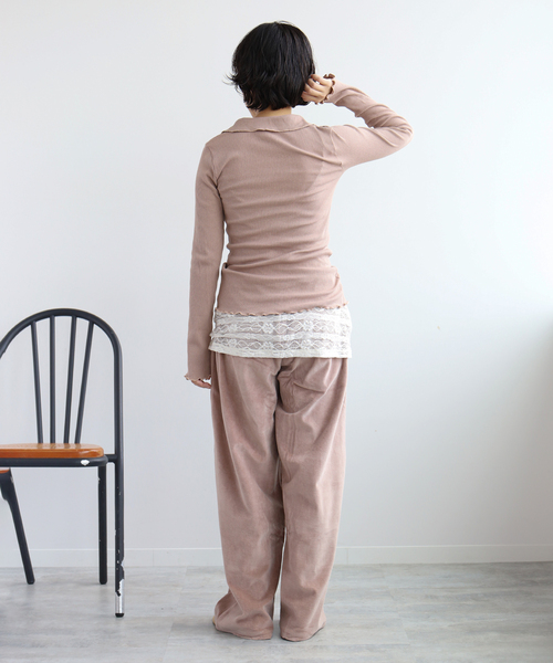 EMILY WEEK(エミリーウィーク)の「【BASERANGE/ベースレンジ】ISO SHIRT / TTIS-RCR-SP26(Tシャツ/カットソー・レディース・ブラウン・SMALL)」の3枚目の写真