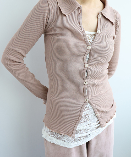 EMILY WEEK(エミリーウィーク)の「【BASERANGE/ベースレンジ】ISO SHIRT / TTIS-RCR-SP26(Tシャツ/カットソー・レディース・ブラウン・SMALL)」の4枚目の写真