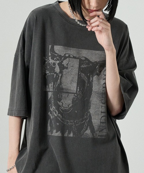 Alfred Alex(アルフレッドアレックス)の「【Alfred Alex】Animal Graphic Tee / ヴィンテージライク アニマルグラフィック オーバーサイズ Tシャツ(Tシャツ/カットソー・メンズ・グレイッシュブルー/ブラック/グレー/ブラック系・L/M)」の18枚目の写真