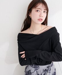 natural couture | スムース天竺ドレーププルオーバー(ニット/セーター)