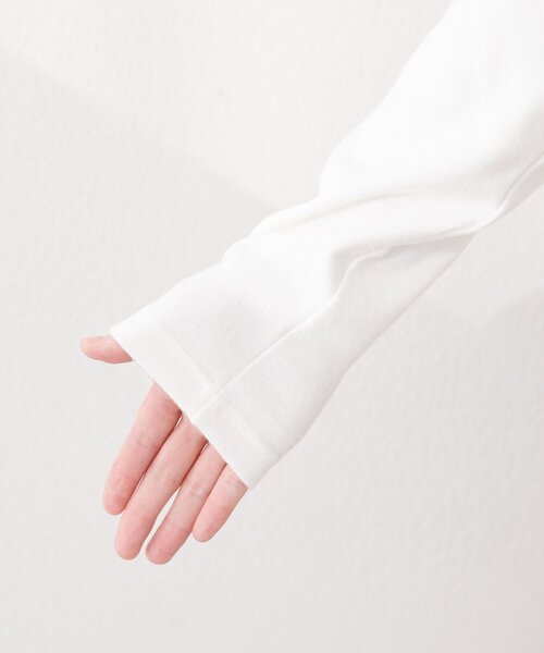 natural couture（ナチュラルクチュール）の「スムース天竺ドレーププルオーバー（ニット/セーター・レディース・オフホワイト/ブラック/ピンク・FREE）」の13枚目の写真