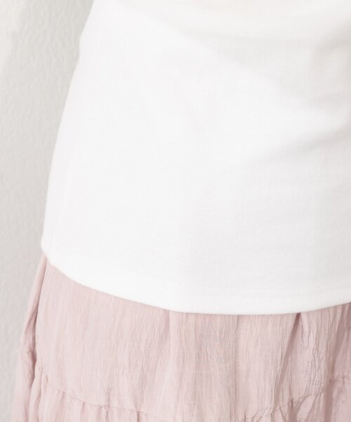 natural couture（ナチュラルクチュール）の「スムース天竺ドレーププルオーバー（ニット/セーター・レディース・オフホワイト/ブラック/ピンク・FREE）」の14枚目の写真