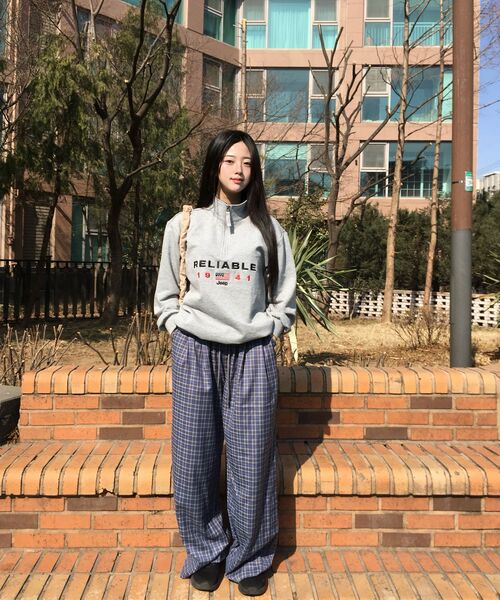 UNKNOWN PLANET（アンノウンプラネット）の「チェックバンディングスラックスパンツグレー（その他パンツ・レディース・その他・1/2）」の7枚目の写真