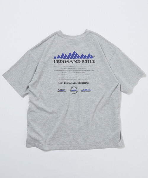THOUSAND MILE(サウザンドマイル)の「限定展開 THOUSAND MILE/サウザンドマイル THOUSAND MILE×FREAK'S STORE/サウザンドマイル 別注 バックプリント ヒストリーロゴTシャツ/抗菌防臭/吸水速乾(Tシャツ/カットソー・メンズ・ホワイト/グリーン/アッシュグレー/ブラック・SMALL/MEDIUM/LARGE)」の19枚目の写真