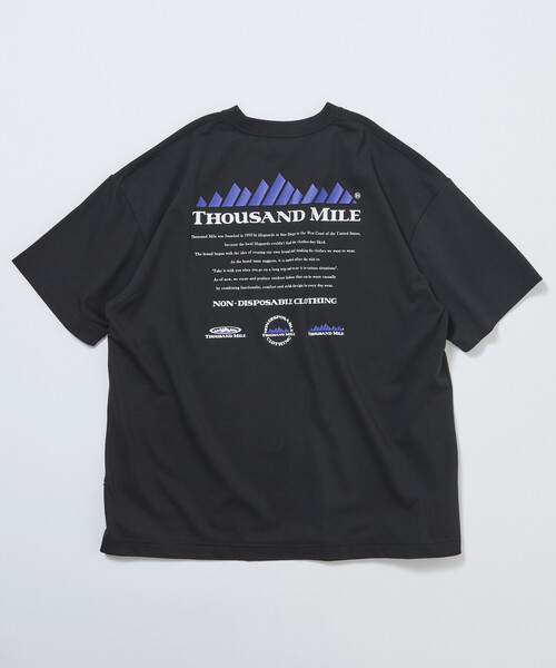 THOUSAND MILE(サウザンドマイル)の「限定展開 THOUSAND MILE/サウザンドマイル THOUSAND MILE×FREAK'S STORE/サウザンドマイル 別注 バックプリント ヒストリーロゴTシャツ/抗菌防臭/吸水速乾(Tシャツ/カットソー・メンズ・ホワイト/グリーン/アッシュグレー/ブラック・SMALL/MEDIUM/LARGE)」の22枚目の写真