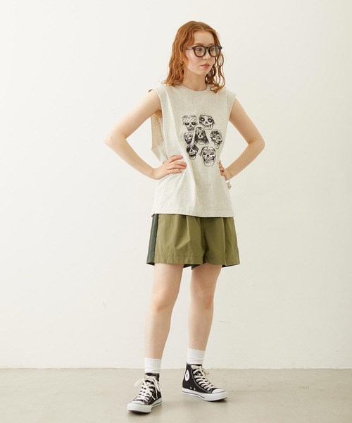 MILKFED.(ミルクフェド)の「BICOLOR PANTS(その他パンツ・レディース・パープル/ブラック/オリーブ・S/M)」の4枚目の写真