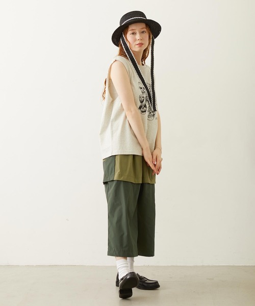 MILKFED.(ミルクフェド)の「BICOLOR PANTS(その他パンツ・レディース・パープル/ブラック/オリーブ・S/M)」の9枚目の写真