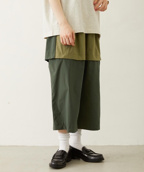 MILKFED.(ミルクフェド)の「BICOLOR PANTS(その他パンツ・レディース・パープル/ブラック/オリーブ・S/M)」の5枚目の写真