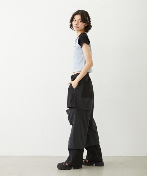 MILKFED.(ミルクフェド)の「BICOLOR PANTS(その他パンツ・レディース・パープル/ブラック/オリーブ・S/M)」の14枚目の写真