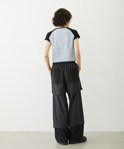 MILKFED.(ミルクフェド)の「BICOLOR PANTS(その他パンツ・レディース・パープル/ブラック/オリーブ・S/M)」の17枚目の写真