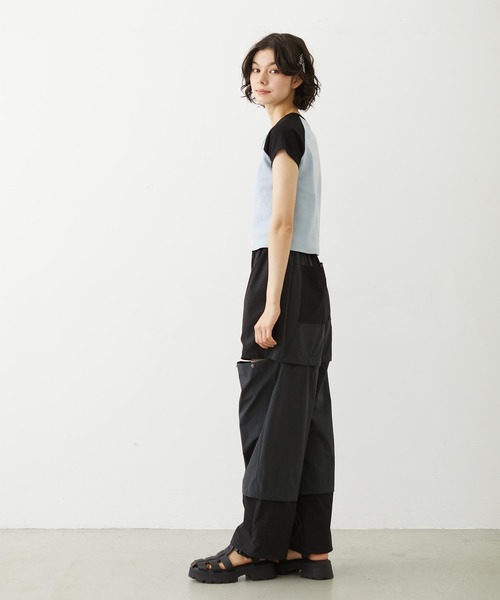 MILKFED.(ミルクフェド)の「BICOLOR PANTS(その他パンツ・レディース・パープル/ブラック/オリーブ・S/M)」の21枚目の写真