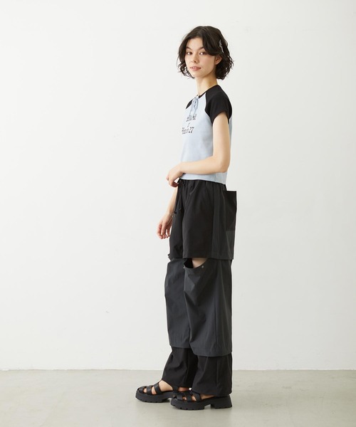 MILKFED.(ミルクフェド)の「BICOLOR PANTS(その他パンツ・レディース・パープル/ブラック/オリーブ・S/M)」の22枚目の写真