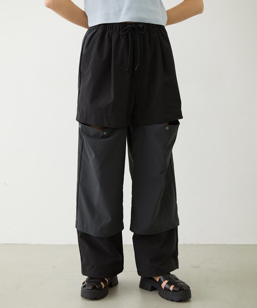 MILKFED.(ミルクフェド)の「BICOLOR PANTS(その他パンツ・レディース・パープル/ブラック/オリーブ・S/M)」の12枚目の写真