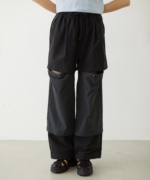 MILKFED.(ミルクフェド)の「BICOLOR PANTS(その他パンツ・レディース・パープル/ブラック/オリーブ・S/M)」の13枚目の写真