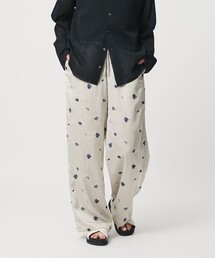 BEAUTY&YOUTH UNITED ARROWS | フラワー エンブロイダリー ドローストリング パンツ ウォッシャブル(その他パンツ)