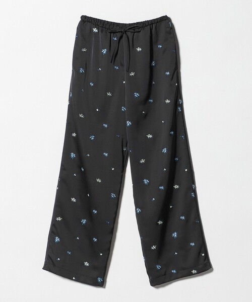 BEAUTY&YOUTH UNITED ARROWS(ビューティーアンドユースユナイテッドアローズ)の「フラワー エンブロイダリー ドローストリング パンツ ウォッシャブル(その他パンツ・レディース・ライトグレー/ブラック・M/S)」の11枚目の写真