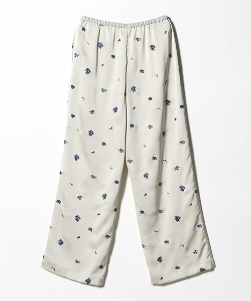 BEAUTY&YOUTH UNITED ARROWS(ビューティーアンドユースユナイテッドアローズ)の「フラワー エンブロイダリー ドローストリング パンツ ウォッシャブル(その他パンツ・レディース・ライトグレー/ブラック・M/S)」の16枚目の写真