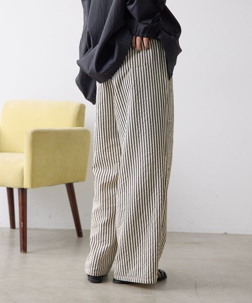 ear PAPILLONNER（イアパピヨネ）の「サマーイージーパンツ【SUM1 STYLE】（その他パンツ・レディース・ホワイト/ブラック/ベージュ・FREE）」の7枚目の写真