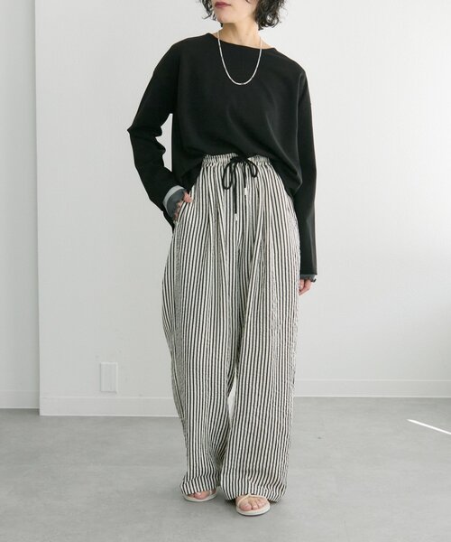 ear PAPILLONNER（イアパピヨネ）の「サマーイージーパンツ【SUM1 STYLE】（その他パンツ・レディース・ホワイト/ブラック/ベージュ・FREE）」の15枚目の写真