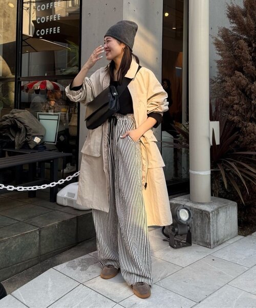 ear PAPILLONNER（イアパピヨネ）の「サマーイージーパンツ【SUM1 STYLE】（その他パンツ・レディース・ホワイト/ブラック/ベージュ・FREE）」の17枚目の写真