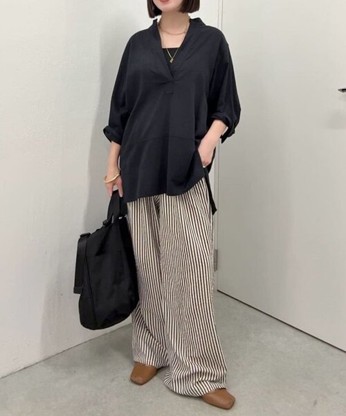 ear PAPILLONNER（イアパピヨネ）の「サマーイージーパンツ【SUM1 STYLE】（その他パンツ・レディース・ホワイト/ブラック/ベージュ・FREE）」の18枚目の写真