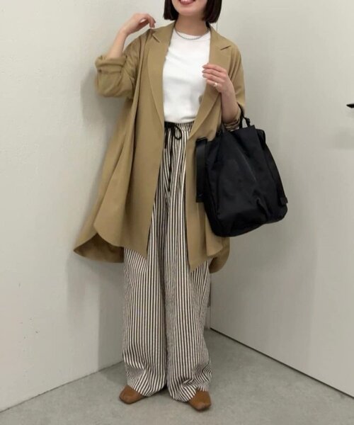 ear PAPILLONNER（イアパピヨネ）の「サマーイージーパンツ【SUM1 STYLE】（その他パンツ・レディース・ホワイト/ブラック/ベージュ・FREE）」の19枚目の写真