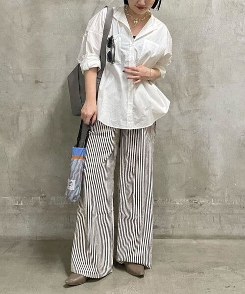 ear PAPILLONNER（イアパピヨネ）の「サマーイージーパンツ【SUM1 STYLE】（その他パンツ・レディース・ホワイト/ブラック/ベージュ・FREE）」の20枚目の写真