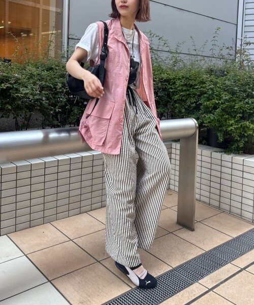 ear PAPILLONNER（イアパピヨネ）の「サマーイージーパンツ【SUM1 STYLE】（その他パンツ・レディース・ホワイト/ブラック/ベージュ・FREE）」の21枚目の写真