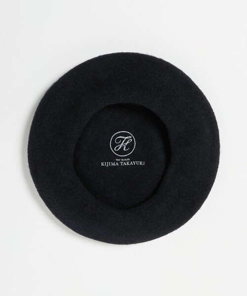 UNITED ARROWS（ユナイテッドアローズ）の「＜KIJIMA TAKAYUKI＞WOOL CASHMERE BASQUE BERET/ウール カシミヤ  ベレー帽（ハンチング/ベレー帽・メンズ・ブラック・FREE）」の6枚目の写真