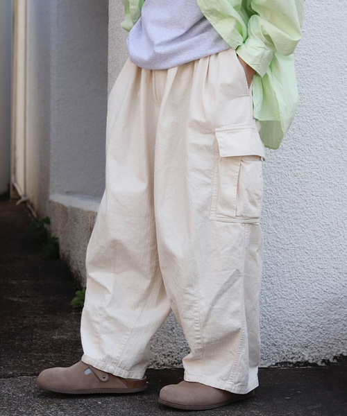 is-ness / イズネス Herringbone 6-Pocket Pants