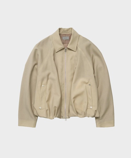 CONZ(コンズ)の「baloon jacket mohair(ブルゾン・メンズ・ブラック/ベージュ・1/2/3)」の2枚目の写真