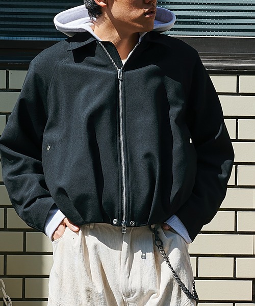 CONZ(コンズ)の「baloon jacket mohair(ブルゾン・メンズ・ブラック/ベージュ・1/2/3)」の3枚目の写真