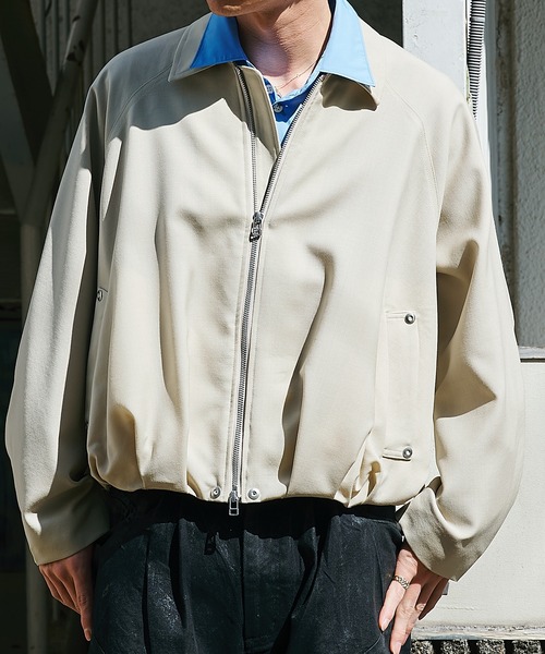 CONZ(コンズ)の「baloon jacket mohair(ブルゾン・メンズ・ブラック/ベージュ・1/2/3)」の4枚目の写真