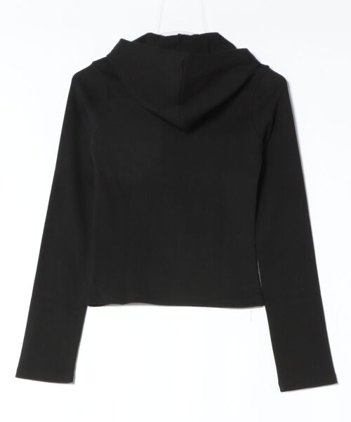 Rashik(ラシク)の「【Rashik】フーディーヘンリーネックトップス(Tシャツ/カットソー・レディース・ベージュ/ブラック/グレー・FREE)」の11枚目の写真