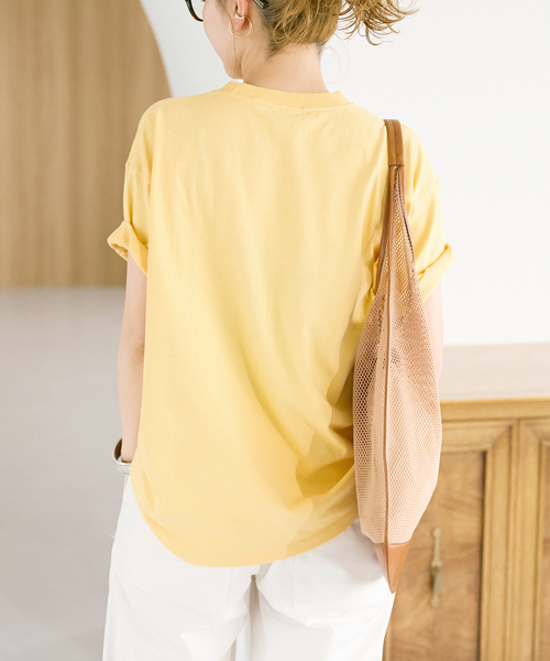 Spick & Span(スピックアンドスパン)の「《別注》BOOK CLUB/ブッククラブ We Deliver Tshirt(Tシャツ/カットソー・レディース・ブルー/ブラック系その他/イエロー・FREE)」の18枚目の写真