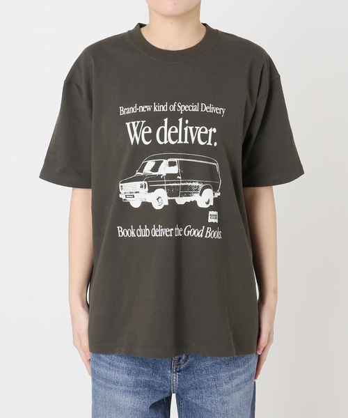Spick & Span(スピックアンドスパン)の「《別注》BOOK CLUB/ブッククラブ We Deliver Tshirt(Tシャツ/カットソー・レディース・ブルー/ブラック系その他/イエロー・FREE)」の20枚目の写真