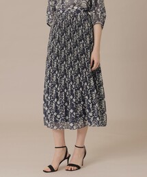 【婦人画報4月号掲載】【BIBURY FLOWER】バイブリーオーガンジースカート