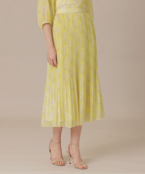 MACKINTOSH LONDON（マッキントッシュ ロンドン）の「【婦人画報4月号掲載】【BIBURY FLOWER】バイブリーオーガンジースカート（スカート・レディース・ブルー/イエロー/ネイビー・38/36）」の3枚目の写真