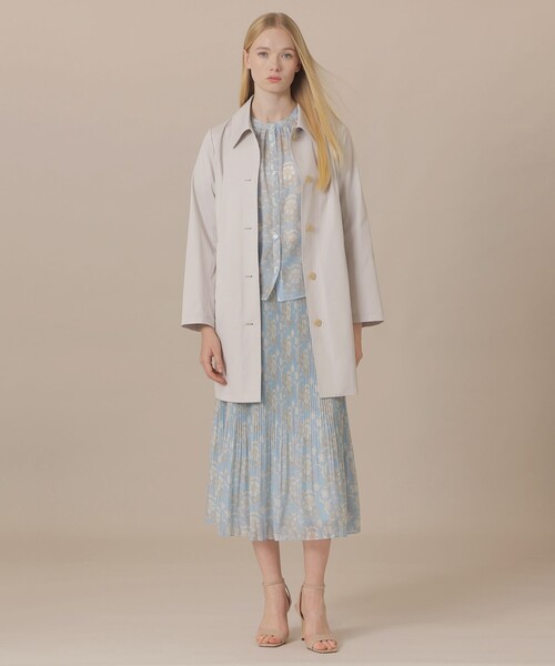 MACKINTOSH LONDON（マッキントッシュ ロンドン）の「【婦人画報4月号掲載】【BIBURY FLOWER】バイブリーオーガンジースカート（スカート・レディース・ブルー/イエロー/ネイビー・38/36）」の4枚目の写真