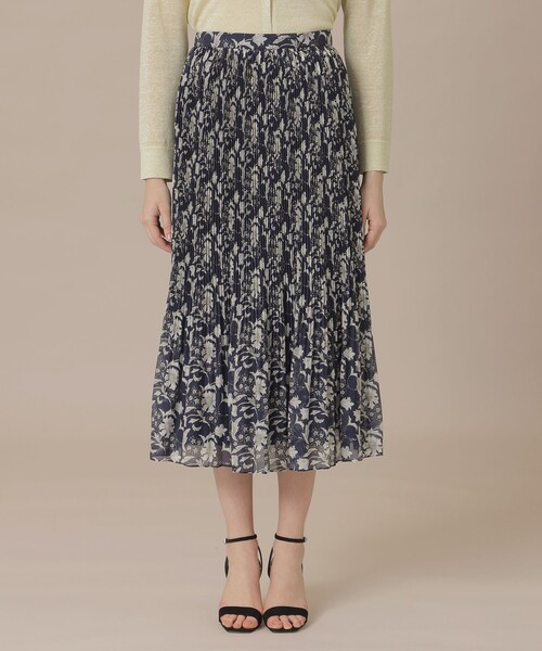 MACKINTOSH LONDON（マッキントッシュ ロンドン）の「【婦人画報4月号掲載】【BIBURY FLOWER】バイブリーオーガンジースカート（スカート・レディース・ブルー/イエロー/ネイビー・38/36）」の7枚目の写真