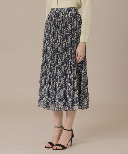 MACKINTOSH LONDON（マッキントッシュ ロンドン）の「【婦人画報4月号掲載】【BIBURY FLOWER】バイブリーオーガンジースカート（スカート・レディース・ブルー/イエロー/ネイビー・38/36）」の8枚目の写真