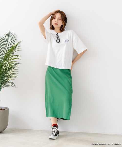 CONVERSE(コンバース)の「【CONVERSE/コンバース】【着るだけでコーディネートの主役に!】CONVERSE×OSAMUGOODS 天竺 バックプリントTシャツ キャラクター カジュアル レトロポップ ギフト(Tシャツ/カットソー・レディース・サックスブルー/ホワイト・LARGE/MEDIUM)」の7枚目の写真