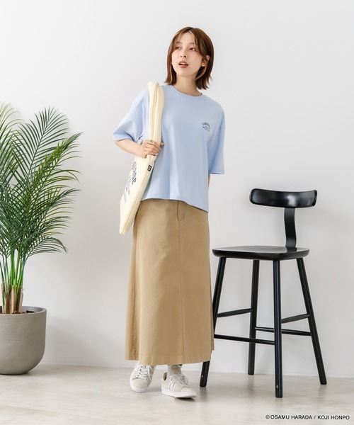 CONVERSE(コンバース)の「【CONVERSE/コンバース】【着るだけでコーディネートの主役に!】CONVERSE×OSAMUGOODS 天竺 バックプリントTシャツ キャラクター カジュアル レトロポップ ギフト(Tシャツ/カットソー・レディース・サックスブルー/ホワイト・LARGE/MEDIUM)」の15枚目の写真