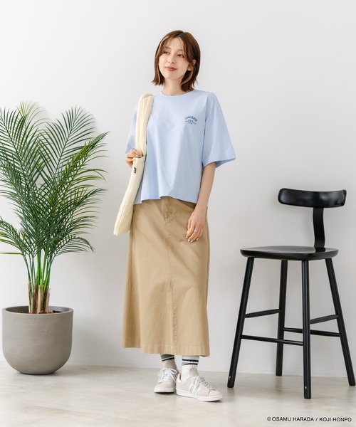CONVERSE(コンバース)の「【CONVERSE/コンバース】【着るだけでコーディネートの主役に!】CONVERSE×OSAMUGOODS 天竺 バックプリントTシャツ キャラクター カジュアル レトロポップ ギフト(Tシャツ/カットソー・レディース・サックスブルー/ホワイト・LARGE/MEDIUM)」の16枚目の写真