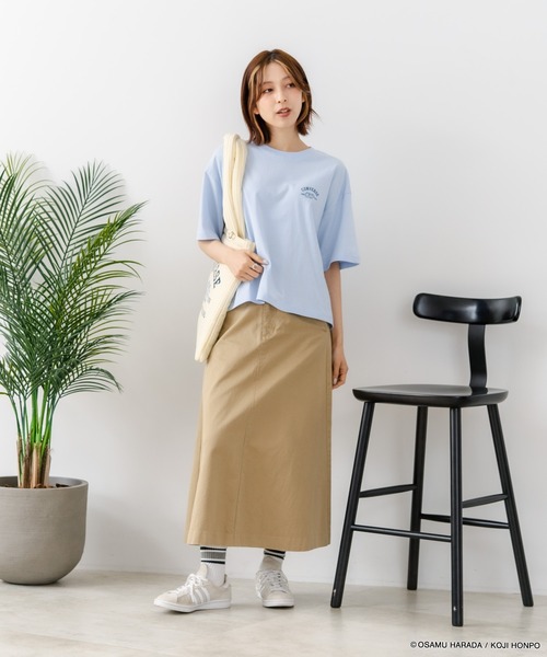 CONVERSE(コンバース)の「【CONVERSE/コンバース】【着るだけでコーディネートの主役に!】CONVERSE×OSAMUGOODS 天竺 バックプリントTシャツ キャラクター カジュアル レトロポップ ギフト(Tシャツ/カットソー・レディース・サックスブルー/ホワイト・LARGE/MEDIUM)」の17枚目の写真