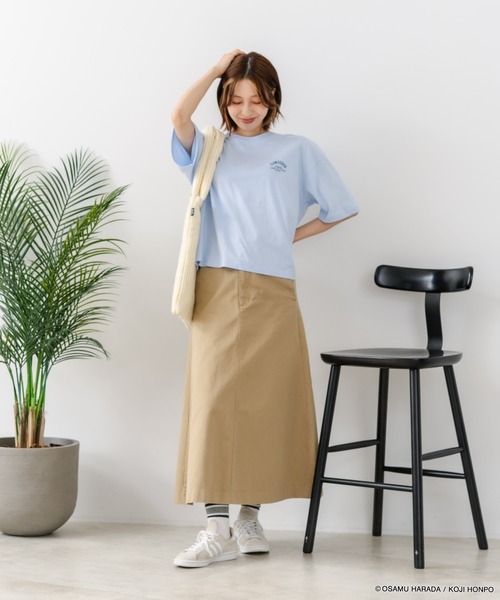 CONVERSE(コンバース)の「【CONVERSE/コンバース】【着るだけでコーディネートの主役に!】CONVERSE×OSAMUGOODS 天竺 バックプリントTシャツ キャラクター カジュアル レトロポップ ギフト(Tシャツ/カットソー・レディース・サックスブルー/ホワイト・LARGE/MEDIUM)」の18枚目の写真
