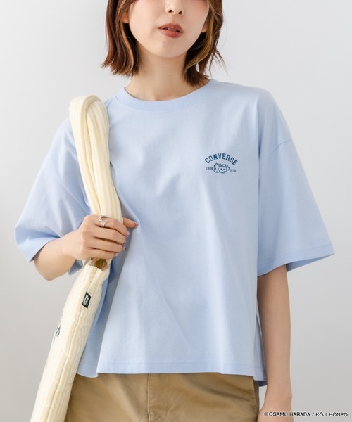 CONVERSE(コンバース)の「【CONVERSE/コンバース】【着るだけでコーディネートの主役に!】CONVERSE×OSAMUGOODS 天竺 バックプリントTシャツ キャラクター カジュアル レトロポップ ギフト(Tシャツ/カットソー・レディース・サックスブルー/ホワイト・LARGE/MEDIUM)」の19枚目の写真