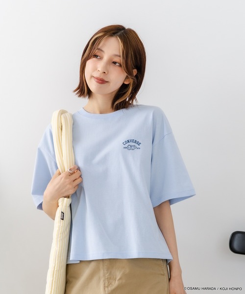 CONVERSE(コンバース)の「【CONVERSE/コンバース】【着るだけでコーディネートの主役に!】CONVERSE×OSAMUGOODS 天竺 バックプリントTシャツ キャラクター カジュアル レトロポップ ギフト(Tシャツ/カットソー・レディース・サックスブルー/ホワイト・LARGE/MEDIUM)」の20枚目の写真