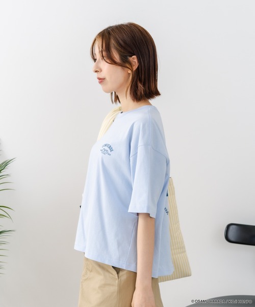CONVERSE(コンバース)の「【CONVERSE/コンバース】【着るだけでコーディネートの主役に!】CONVERSE×OSAMUGOODS 天竺 バックプリントTシャツ キャラクター カジュアル レトロポップ ギフト(Tシャツ/カットソー・レディース・サックスブルー/ホワイト・LARGE/MEDIUM)」の21枚目の写真
