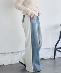 スウェットデニムドッキングPT